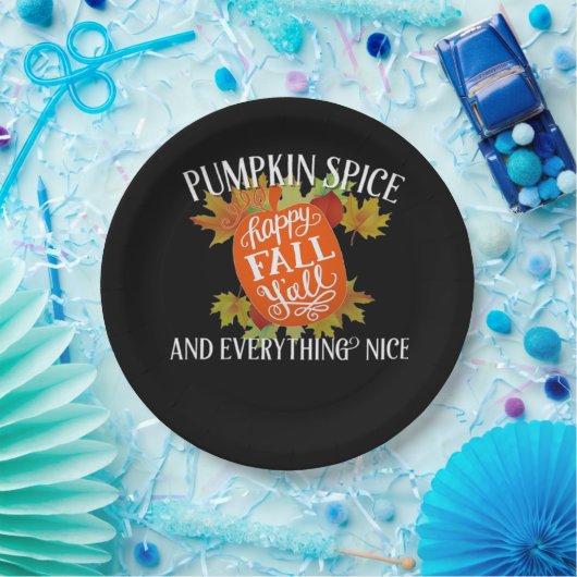 Kürbisgewürze und alles, was Nice Fall Classic Pappteller (Party)