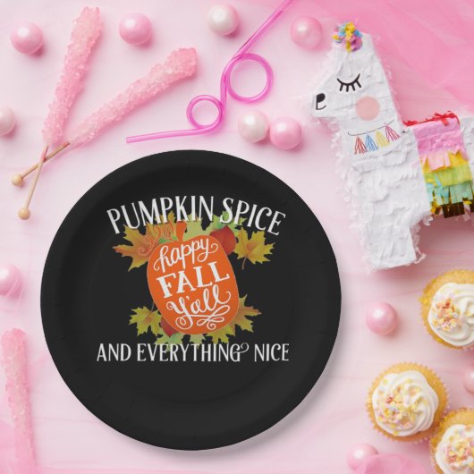 Kürbisgewürze und alles, was Nice Fall Classic Pappteller (Party)