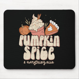 Kürbisgewürze und alles, was Nizza Fall Latte Coff Mousepad