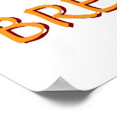 Kürbisgewürze und Blätter fallen Poster (Ecke)