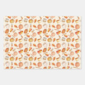 Kürbisgewürze und Blätter im Herbst (Vorderseite)