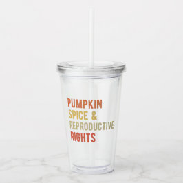 Kürbisgewürze und Reproduktionsrechte I Acryltrinkbecher