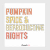 Kürbisgewürze und Reproduktionsrechte I Aufkleber (Blatt)