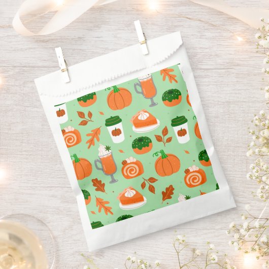 Kürbisgewürzkaffee, grün geschenktütchen (Ausgeschnitten)