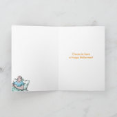 Kürbisgewürzkoloskopie Halloween Karte (Innenseite)