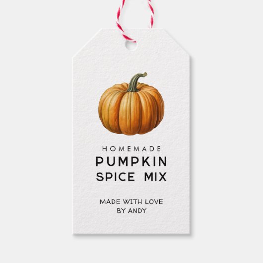Kürbisgewürzmischung Geschenkanhänger (Vorderseite)