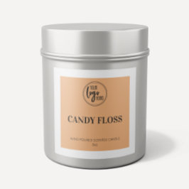 Kürbisgewürzplatz grenzt Ihr Logo-Kerzensiegel an Quadratischer Aufkleber