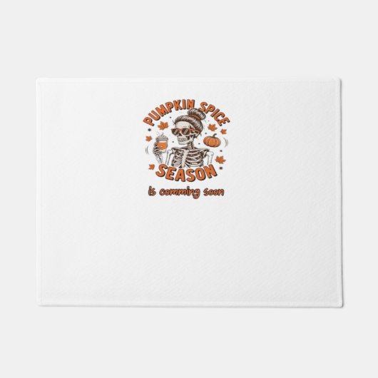 Kürbisgewürzsaison kommt bald Halloween Fal Fußmatte (Vorderseite)