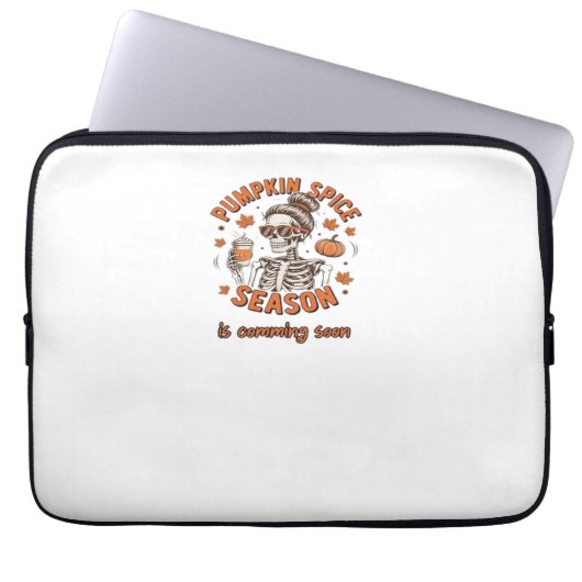 Kürbisgewürzsaison kommt bald Halloween Fal Laptopschutzhülle (Vorderseite)