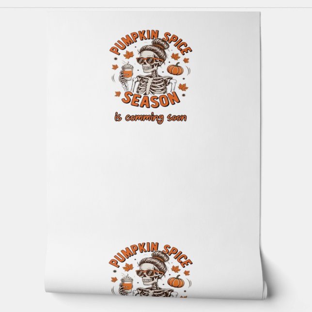 Kürbisgewürzsaison kommt bald Halloween Fal Tapete (Abrollen)