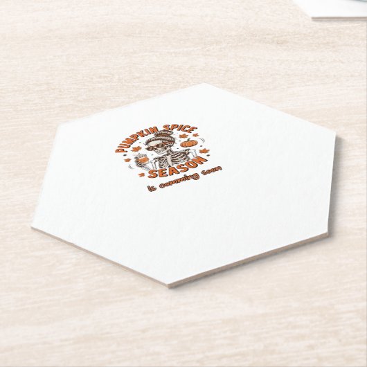 Kürbisgewürzsaison kommt bald Halloween Fal Untersetzer (angewinkelt)