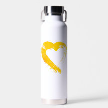 Kürbisgewürzte Herz-Wasserflasche