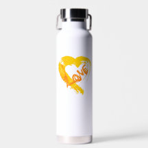 Kürbisgewürzte Herz-Wasserflasche
