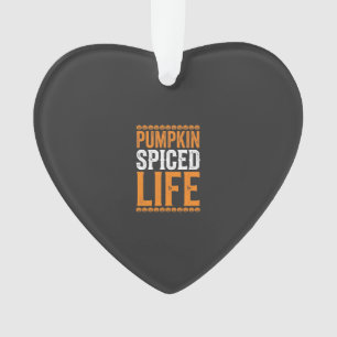 Kürbisgewürztes Leben Halloween-Typografie-Design_ Ornament