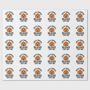 Kürbisgläubiger seit 1966 Vintage-Halloween-Design Geschenkpapier