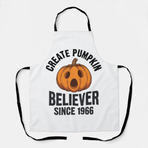 Kürbisgläubiger seit 1966 Vintage-Halloween-Design Schürze