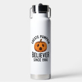 Kürbisgläubiger seit 1966 Vintage-Halloween-Design Trinkflasche (Vorderseite)