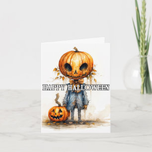 Kürbisgrabmalerei   Frohe Halloween Karte