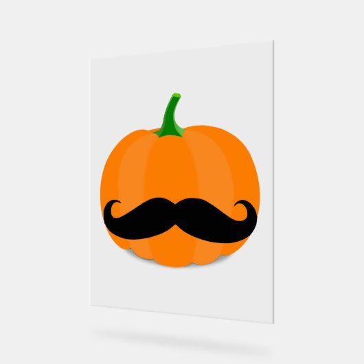 Kürbishalle mit Bart Acrylschild (Winkel)
