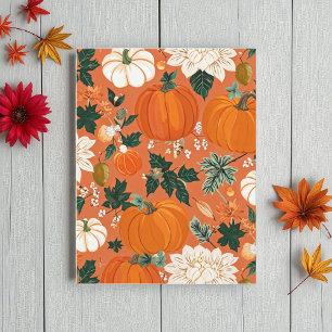 KürbisHalloween, botanischer Orangengrössenfall Postkarte