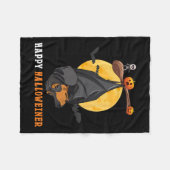 KürbisHalloween für Frauen und Amp; Katzenwurst Fleecedecke (Vorderseite (Horizontal))