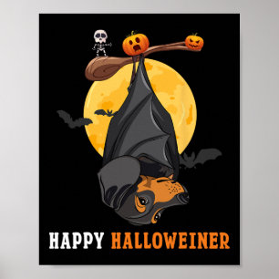 KürbisHalloween für Frauen und Amp; Katzenwurst Poster