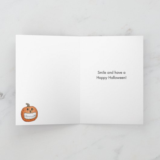 KürbisHalloween Karte (Innenseite)