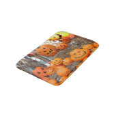 Kürbishalloween Kürbislaterne-Orangenkürbis Badematte (Schrägansicht)