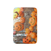 Kürbishalloween Kürbislaterne-Orangenkürbis Badematte (Vorderseite Vertikal)