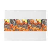 Kürbishalloween Kürbislaterne-Orangenkürbis Einladungsbanderole (Rückseitenbeispiel)