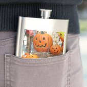 Kürbishalloween Kürbislaterne-Orangenkürbis Flachmann (Beispiel)