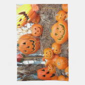 Kürbishalloween Kürbislaterne-Orangenkürbis Geschirrtuch (Vertikal)