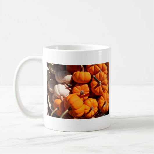 Kürbishalloween Kürbislaterne-Orangenkürbis Kaffeetasse (Links)