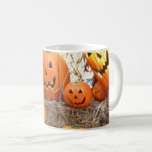 Kürbishalloween Kürbislaterne-Orangenkürbis Kaffeetasse