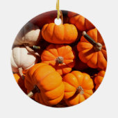 Kürbishalloween Kürbislaterne-Orangenkürbis Keramik Ornament (Hinten)