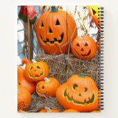 Kürbishalloween Kürbislaterne-Orangenkürbis Notizblock (Rückseite)