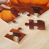 Kürbishalloween Kürbislaterne-Orangenkürbis Puzzle (Seite)
