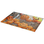 Kürbishalloween Kürbislaterne-Orangenkürbis Schneidebrett (Ecke)