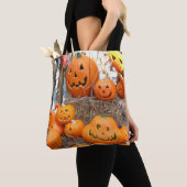 Kürbishalloween Kürbislaterne-Orangenkürbis Tasche (Von Nahem)