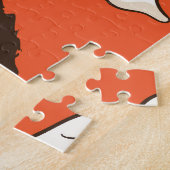 KürbisHalloween-Thema, nahtloses Muster. Puzzle (Seite)