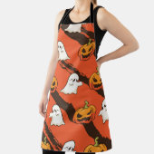 KürbisHalloween-Thema, nahtloses Muster. Schürze (InSitu)
