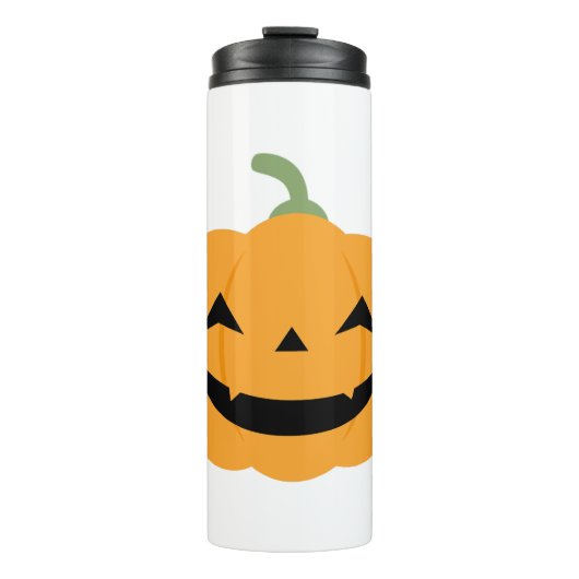 Kürbishalloween Thermosbecher (Vorderseite)