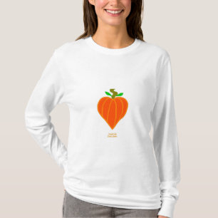 Kürbisherz Shirt für Frauen mit langen Schlägen