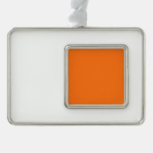 Kürbishex-Code FF7518 Rahmen-Ornament Silber