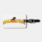 Kürbishexe Gepäckanhänger (Vorderseite horizontal)