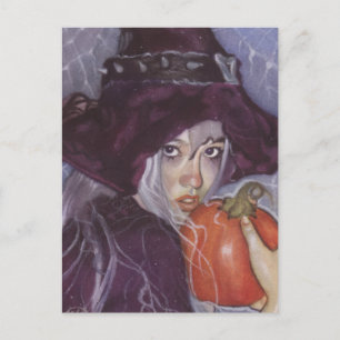 Kürbishexe Postkarte