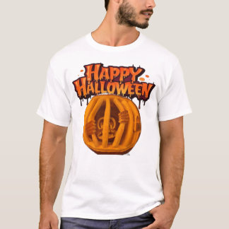 Kürbiskäfig weiß T-Shirt