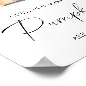 Kürbiskahn - schätzen Sie, wie viele Kürbis Poster (Ecke)