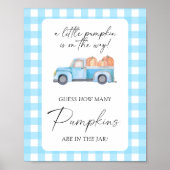 Kürbiskahn - schätzen Sie, wie viele Kürbis Poster (Vorne)