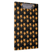 Kürbiskandy Pail Trick oder Behandeln Muster Orang Klemmbrett (Rechts)